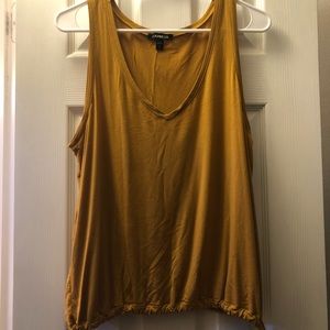 Express flowy v Neck tank with side tie